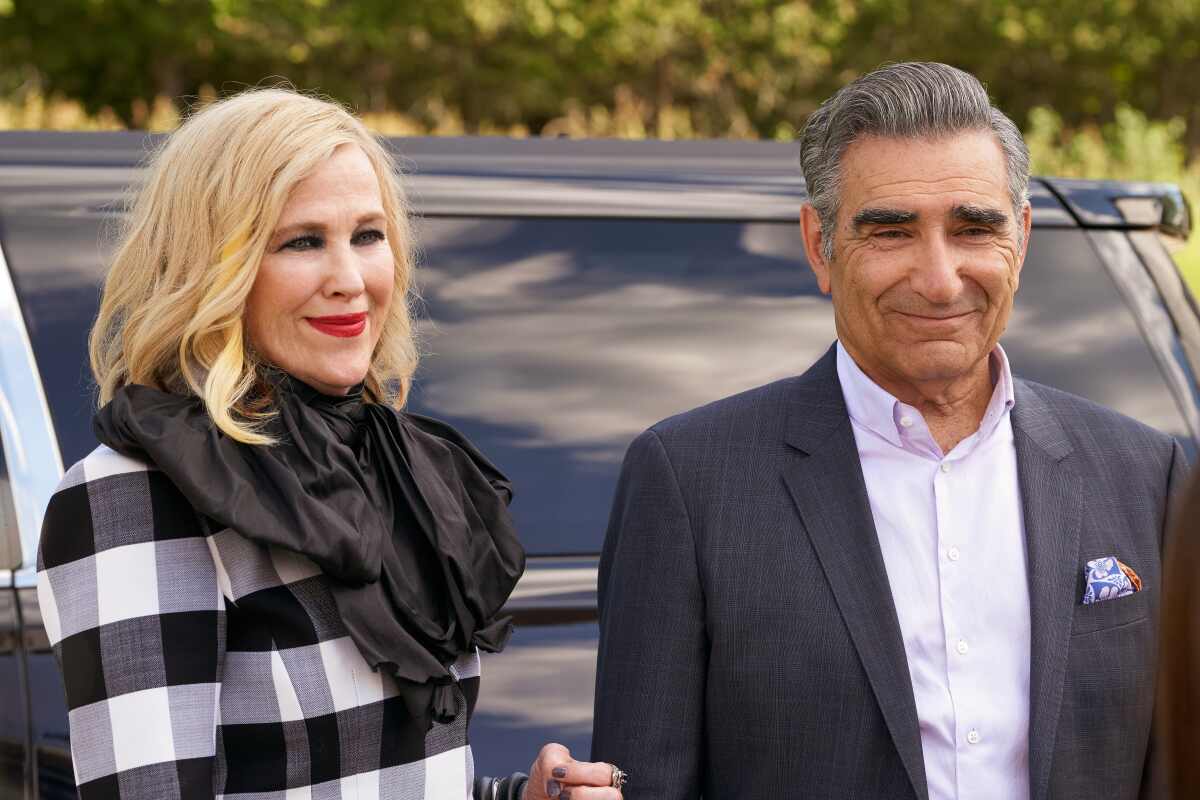 Catherine O'Hara and Eugene Levy in "Schitt's Creek."