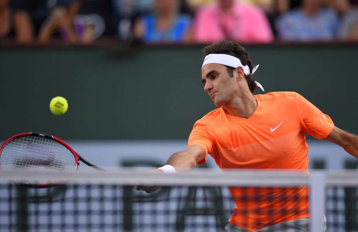 Roger Federer cruised through the second round at the BNP Paribas Open with a win over Diego Schwartzman in Indian Wells, Calif.