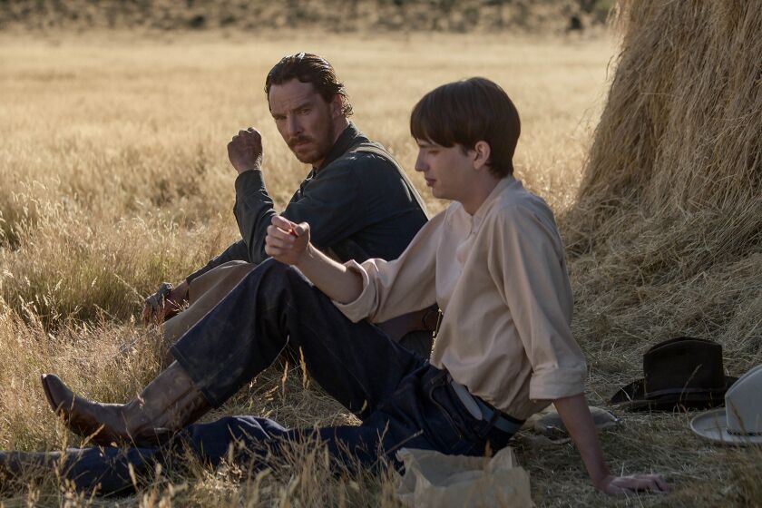 Benedict Cumberbatch and Kodi Smit-McPhee in 'The Power of the Dog'