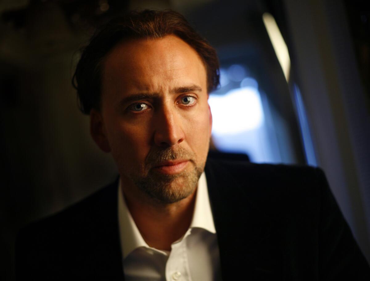 Nicolas Cage will star in the Christian drama "Left Behind," set for an Oct. 3 release.