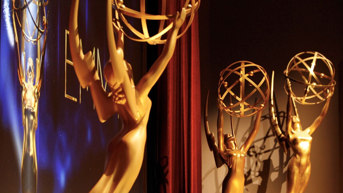 Never before has an Emmy statue, the winged woman holding an atom, been so ardently courted.