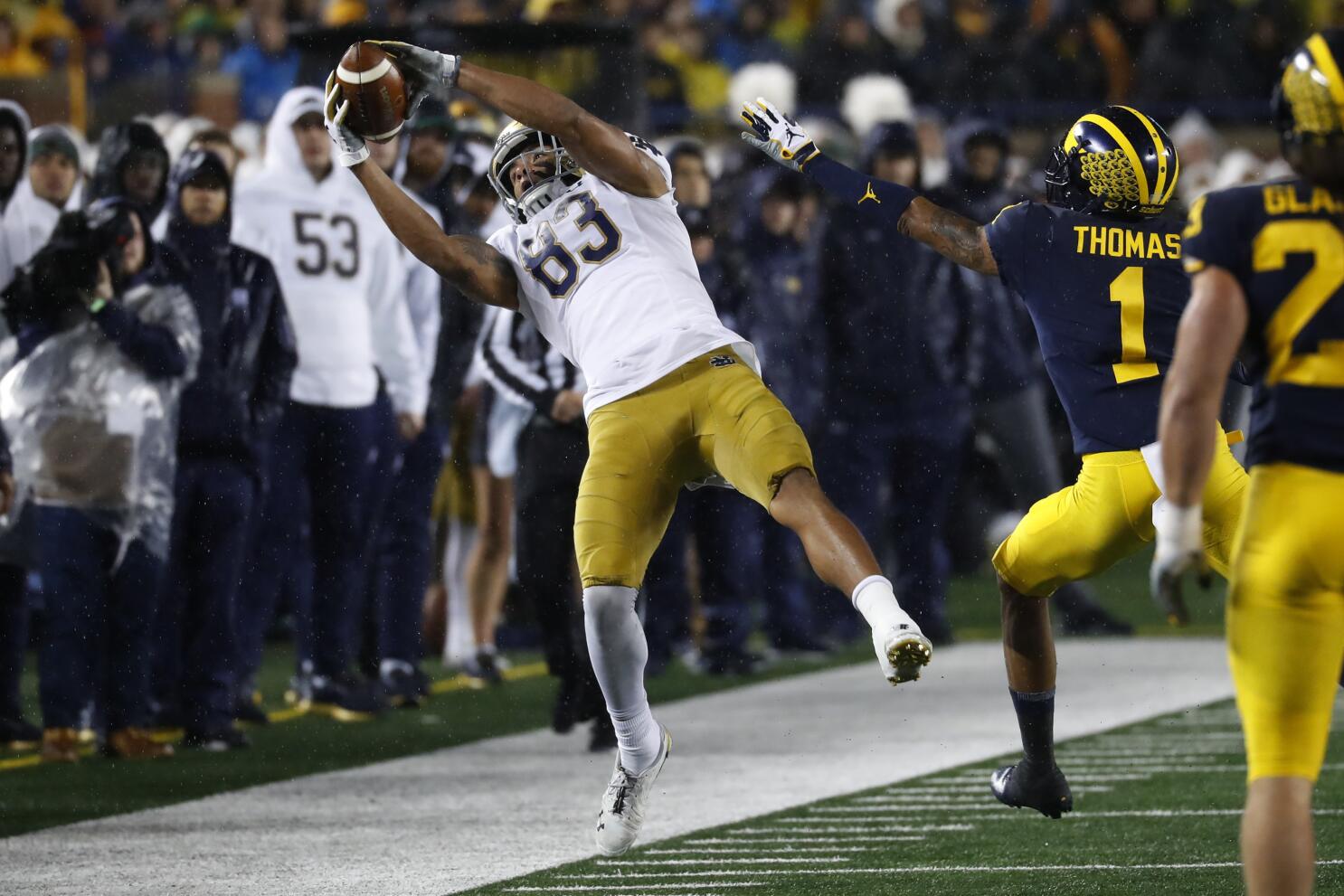 Notre Dame football: Chase Claypool having record-breaking rookie year