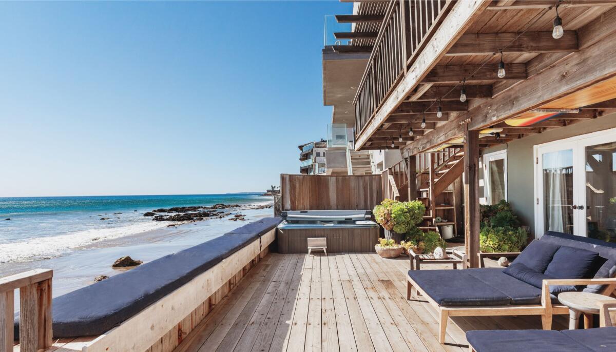 A cottage on Las Flores Beach.