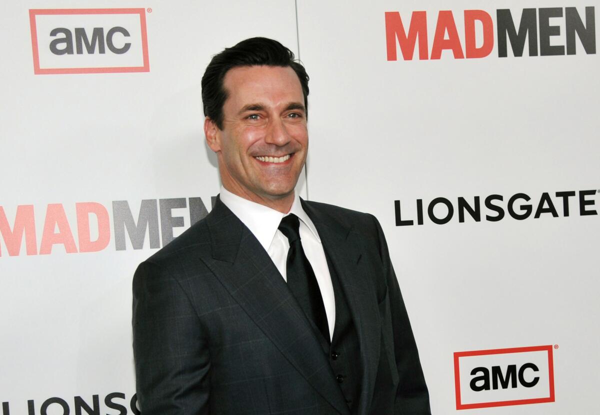 "Mad Men" star Jon Hamm at the season six premiere of the drama series at the Directors Guild of America in Los Angeles.