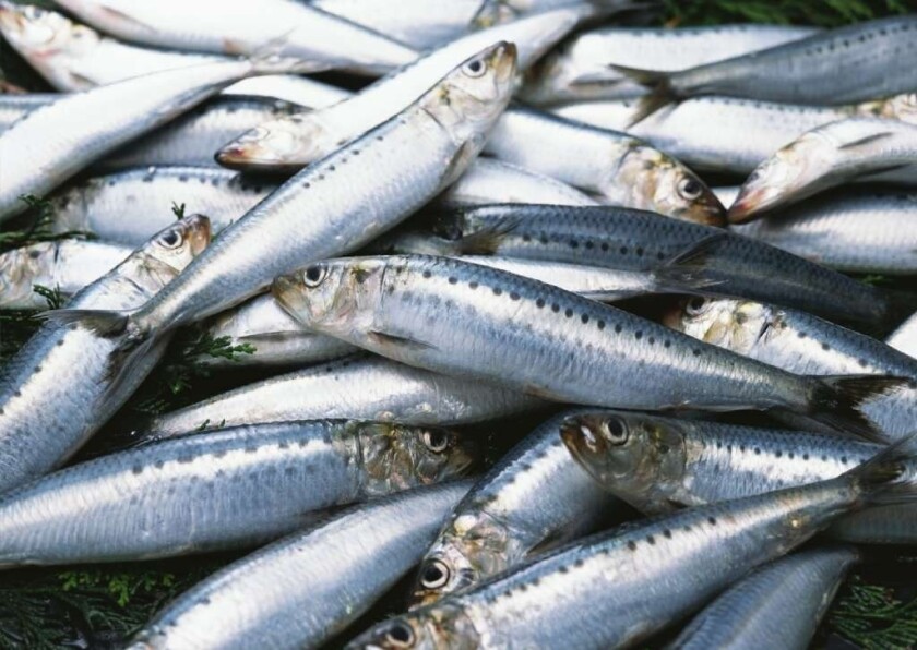 Sardines and other fish are part of the Mediterranean diet.