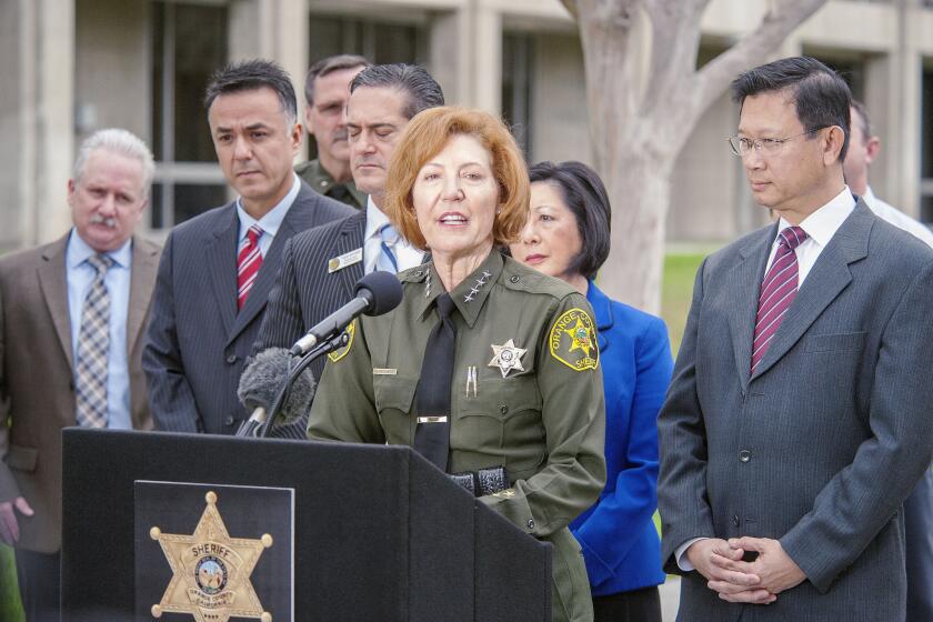 Orange County Sheriff Sandra Hutchens said that the department would now shift to reviewing policies and procedures that 'were not followed or should have been tighter.'O.C. sheriff vows to fix problems after jail escape