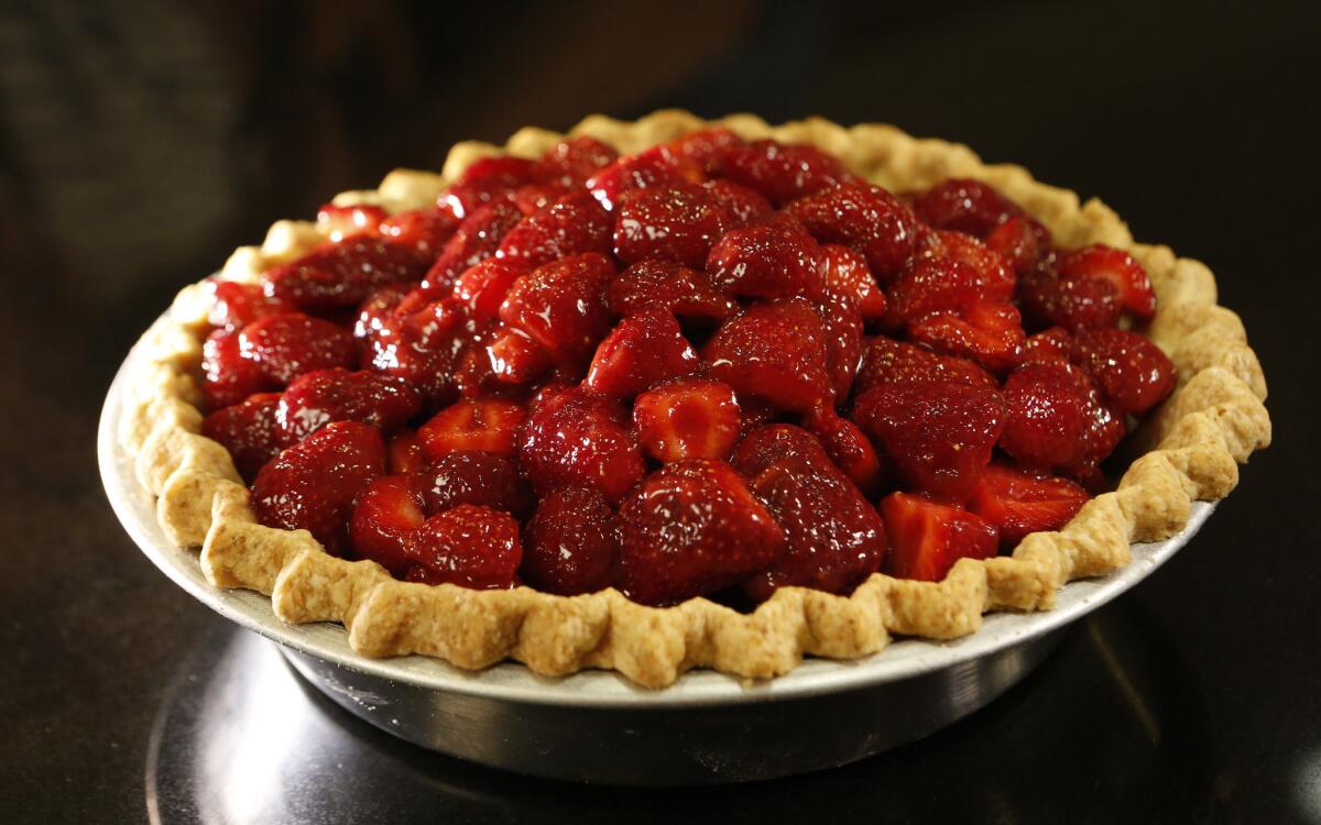 Vintage strawberry pie