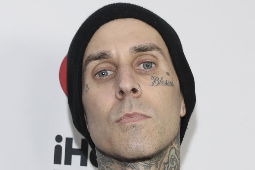 Travis Barker attends the 2020 iHeartRadio ALTer Ego concert at the Forum