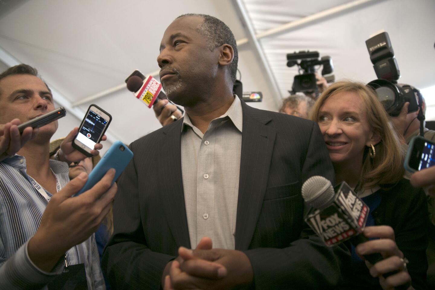 Ben Carson arrives for debate