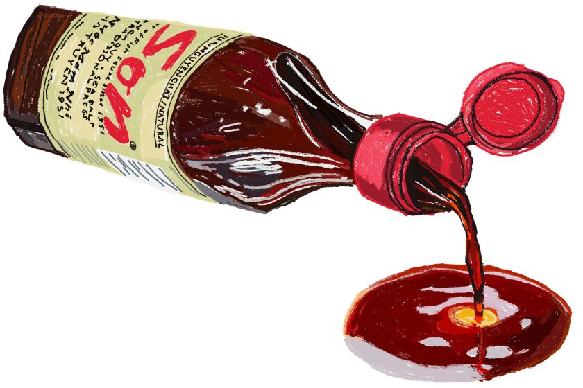 Illustration for Andrea Nguyen's story about Son Fish Sauce. (Adrian Mangel / For the Times)