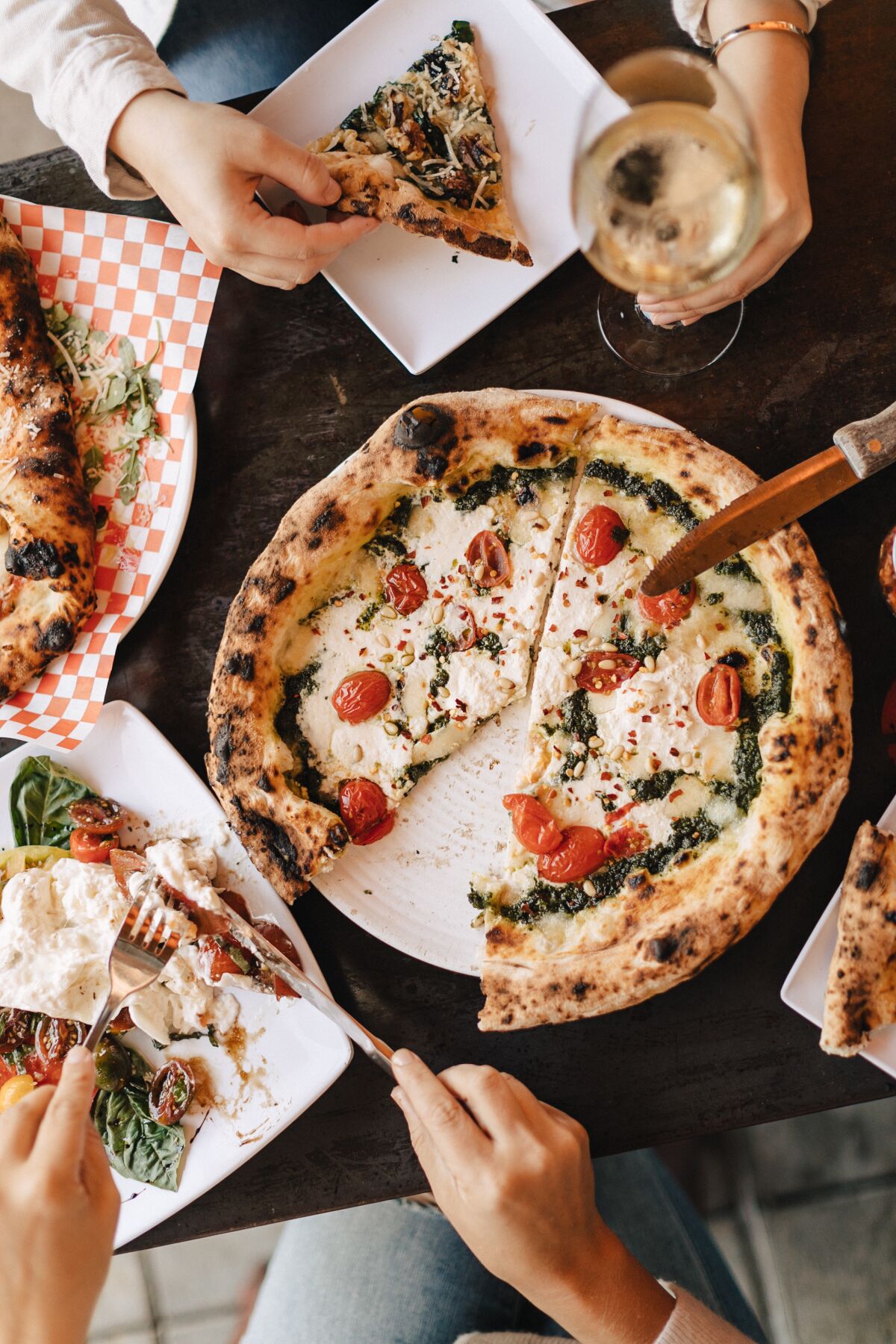 Neapolitan-style pizzas are a specialty at Officine Buona Forchetta in Point Loma.