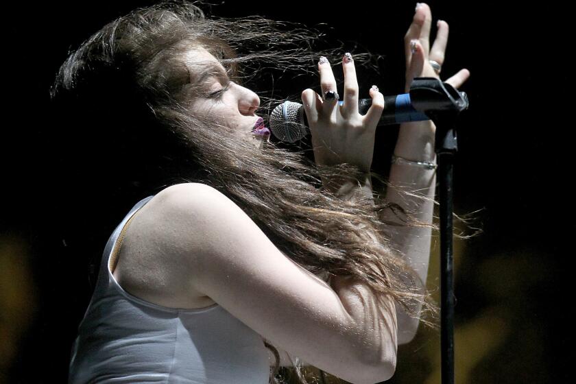 Lorde performs at the Coachella Valley Music and Arts Festival in Indio.