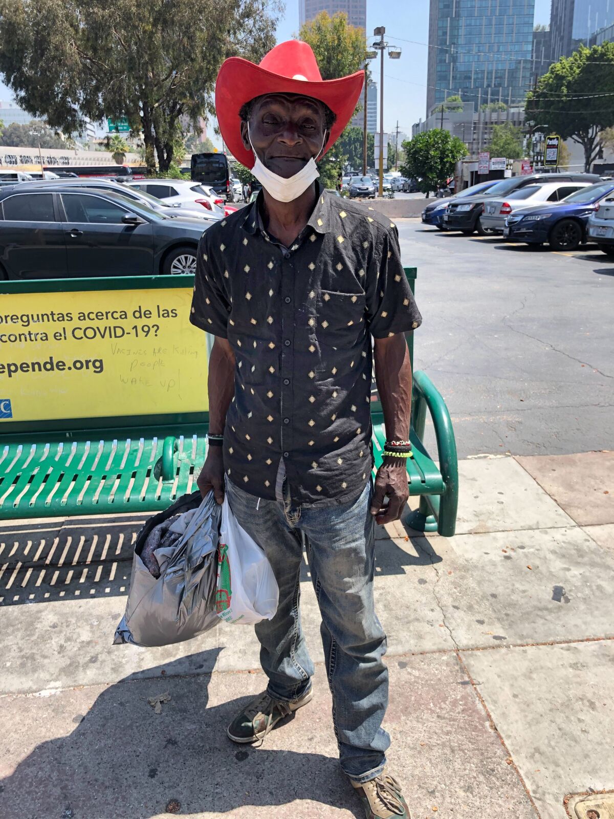 Kareem Hendricks, 67, is one of dozens of homeless people moved ahead of the global summit.
