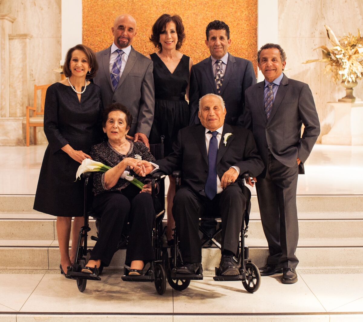 The Avilas and their family celebrate their 70th wedding anniversary. Salvador Avila died on July 28 at 99.