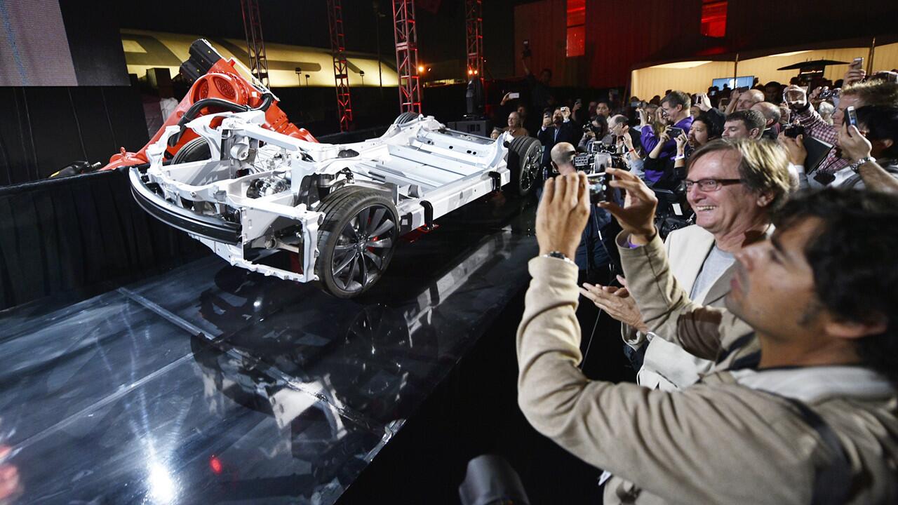 Telsa CEO Elon Musk unveils new vehicle