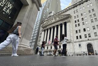 FILE - People pass the New York Stock Exchange July 10, 2024, in New York. World shares began trading mixed on Monday, July 15, 2024, after China reported that its economy expanded at a lower-than-forecast 4.7% annual pace in the last quarter. (AP Photo/Peter Morgan, File)