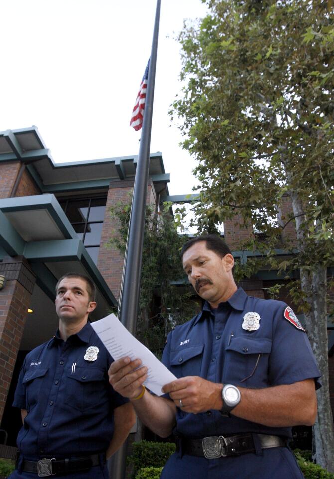Photo Gallery: Glendale Fire Dept. holds 911 ceremony
