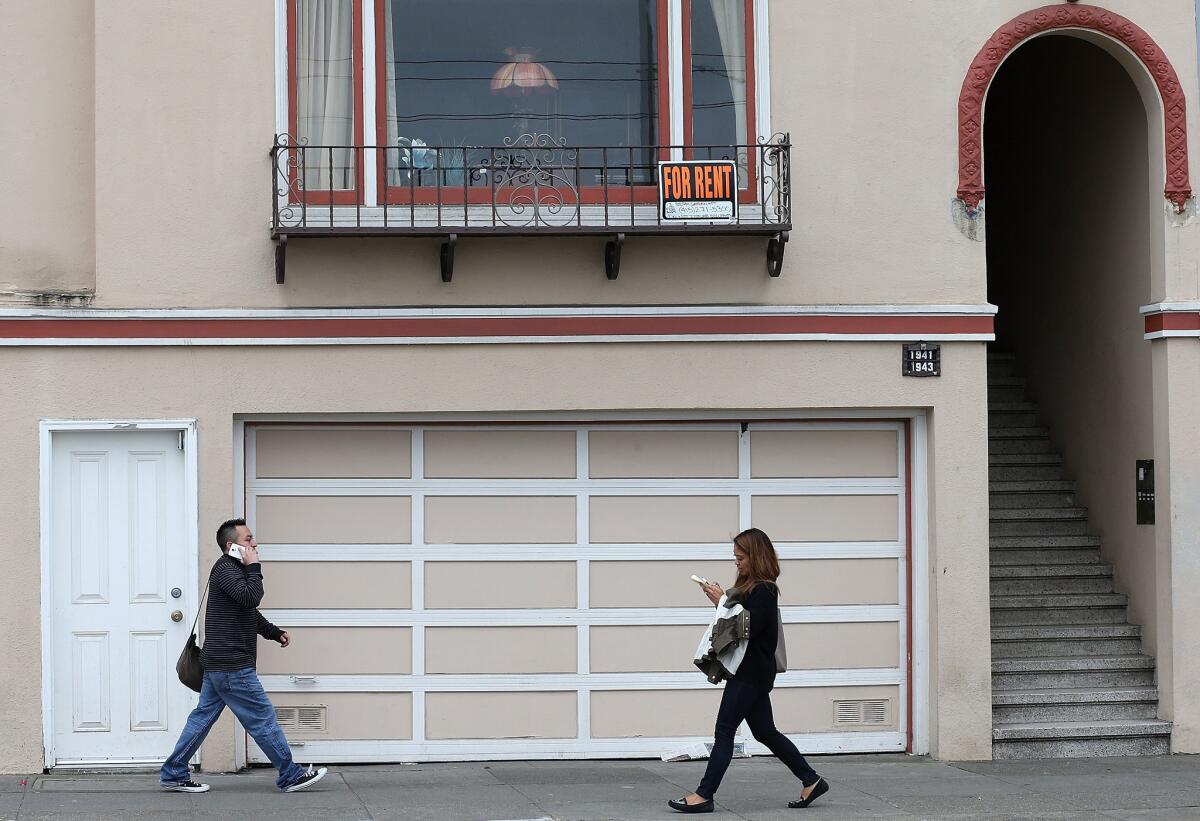 Under the Fair Housing Act, if a building does not already have an elevator, it has no duty to install one. Above, an apartment for rent in San Francisco.