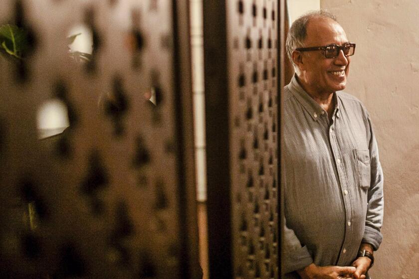 Film director Abbas Kiarostami during his visit to the 54th Cartagena Film Festival in Colombia in 2014.