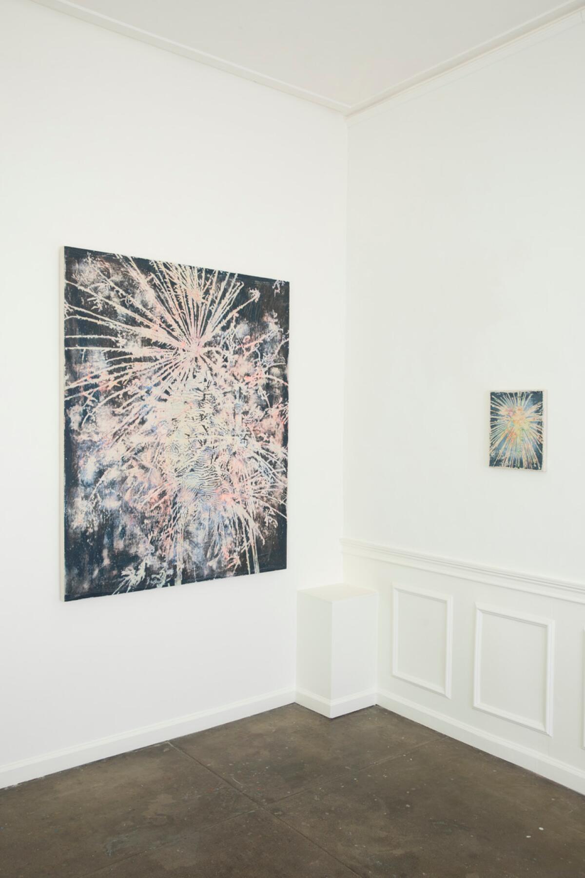 A painting of fireworks.