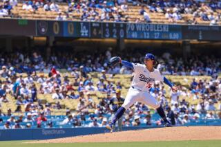 Los Angeles, CA, Sunday, July 7, 2024 - Dodgers pitcher Justin Wrobleski pitches.