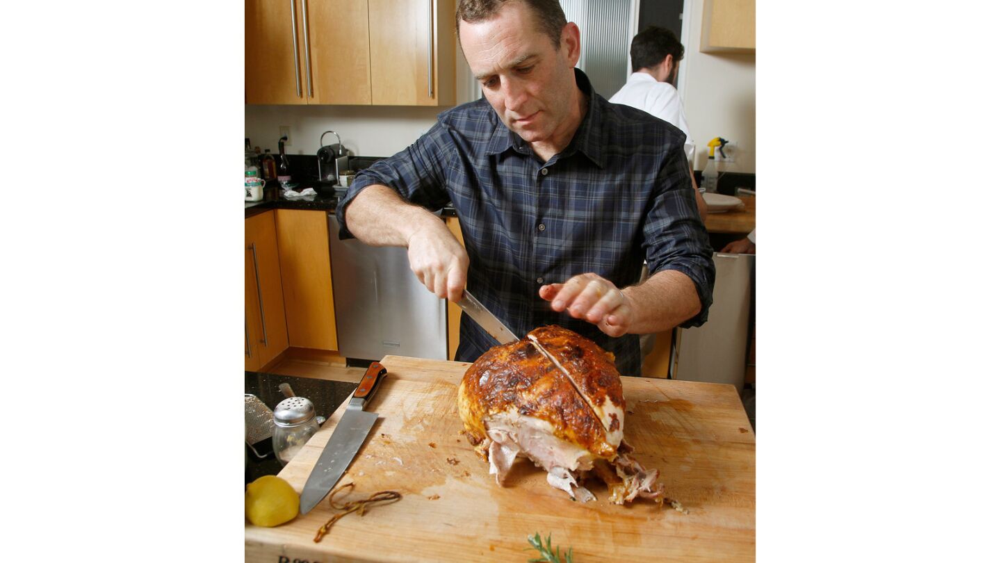 Adam Perry Lang cooks a Thanksgiving feast