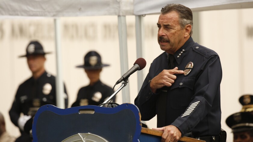Former LAPD Chief Charlie Beck could become the interim police superintendent in Chicago while the mayor there searches for a new police leader.