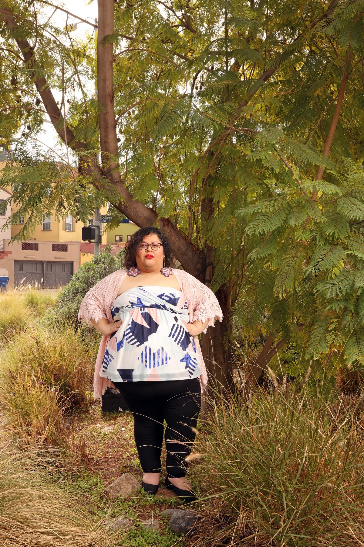 Poet Yesika Salgado in Silver Lake. 