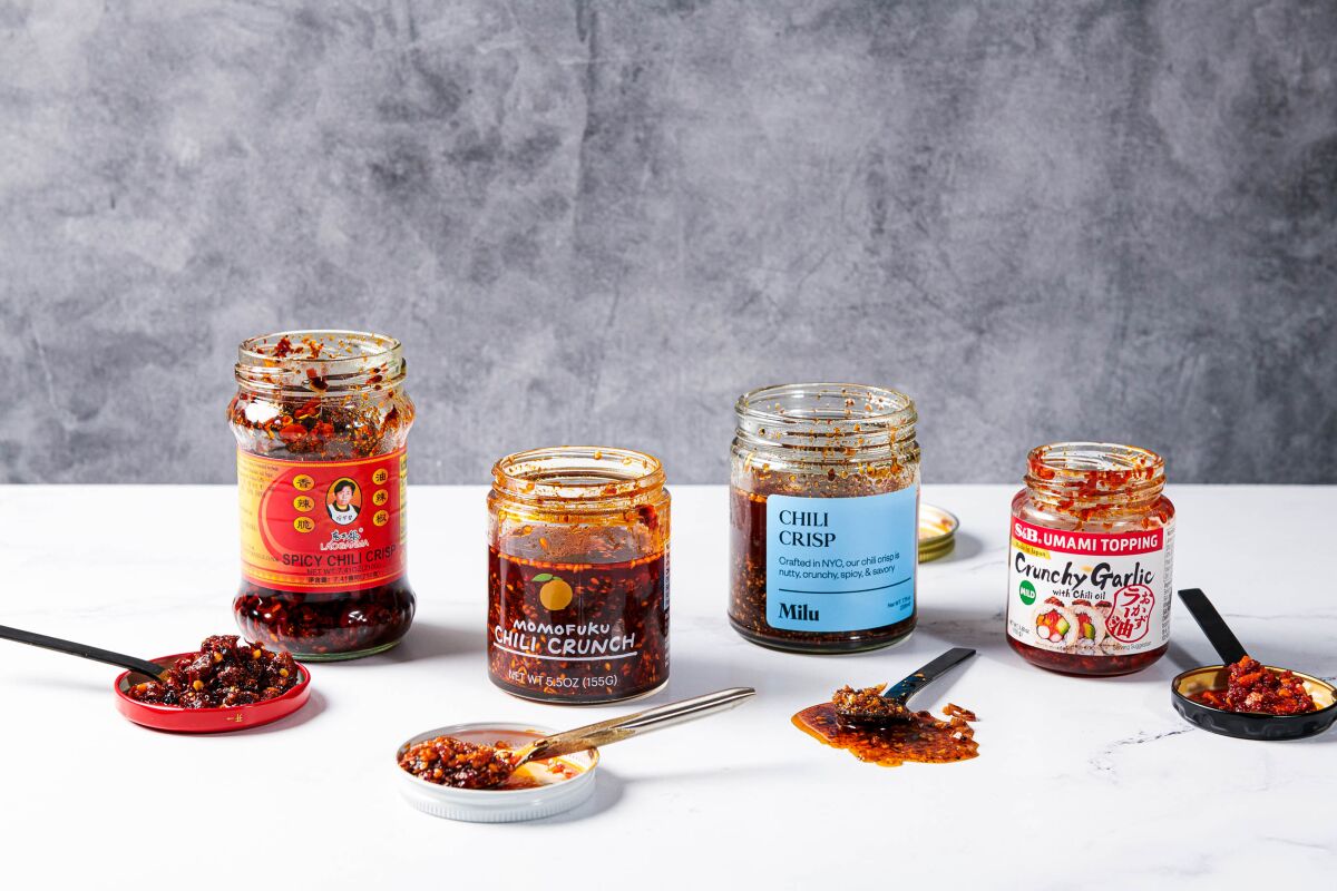 A selection of condiments.