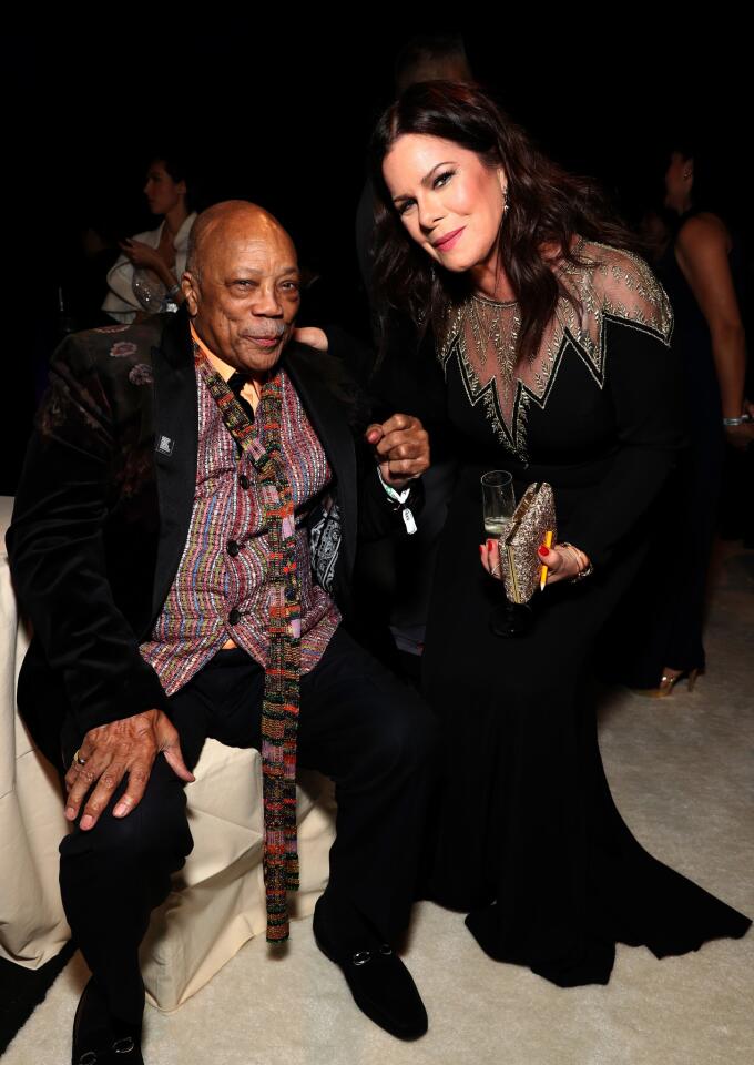 Quincy Jones and Marcia Gay Harden