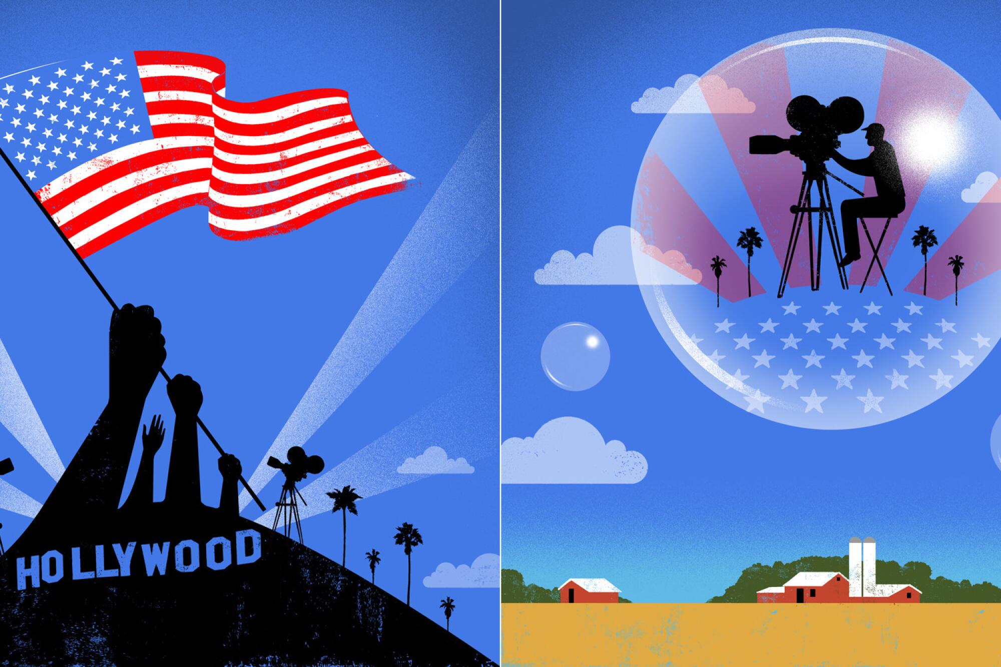 Illo for Hollywood Values package