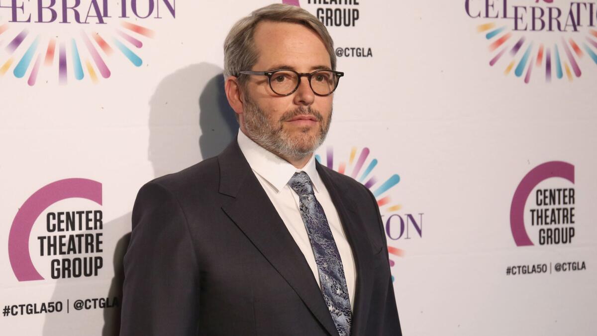Matthew Broderick arrives at the Center Theatre Group's 50th anniversary event on May 20 in Los Angeles. (Willy Sanjuan / Invision / Associated Press)