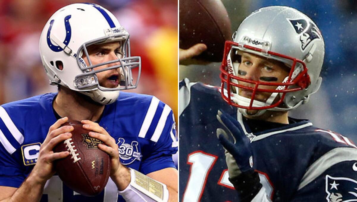Indianapolis Colts quarterback Andrew Luck, left, and New England Patriots quarterback Tom Brady are representatives from two generations of signal-callers that are leaving an enduring impression on the NFL.