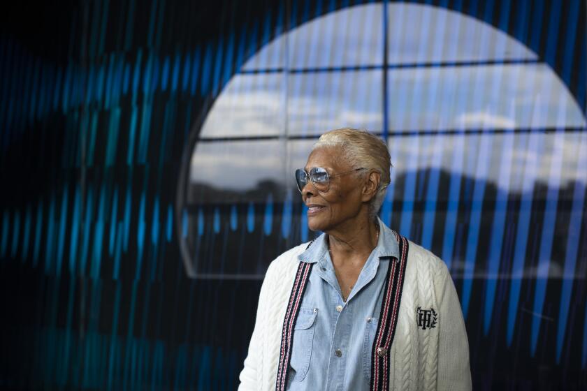 LOS ANGELES, CA - OCTOBER 04: Dionne Warwick and her son Damon Elliott are opening The Ohm Zone - a sound bath and meditation center in Venice. Photographed in Venice on Monday, Oct. 4, 2021 in Los Angeles, CA. (Myung J. Chun / Los Angeles Times)