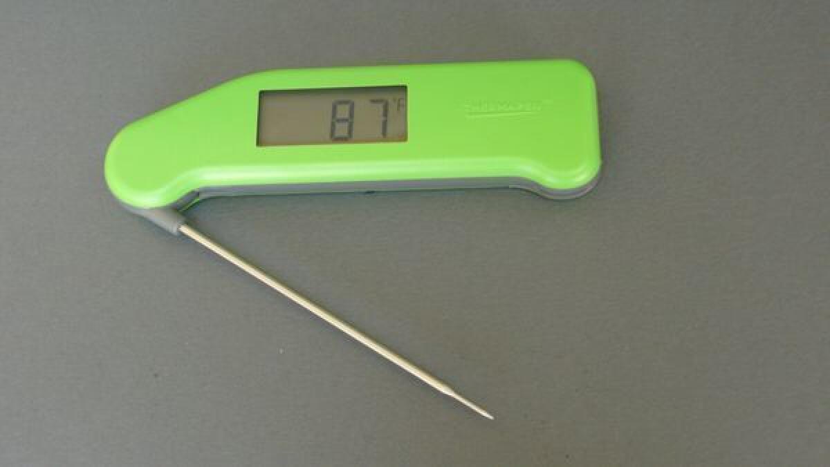 The splash-proof Super-Fast Thermapen, $96, an essential tool for grilling (or any other cooking), reads fast and accurately.
