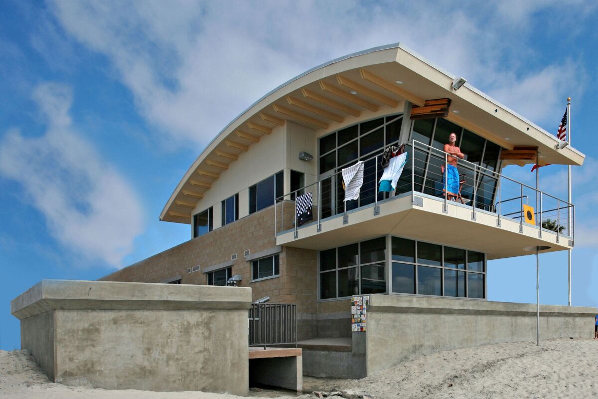 One of the donations the Del Mar Foundation made to the city was $30,000 for Beach Safety Center repairs.