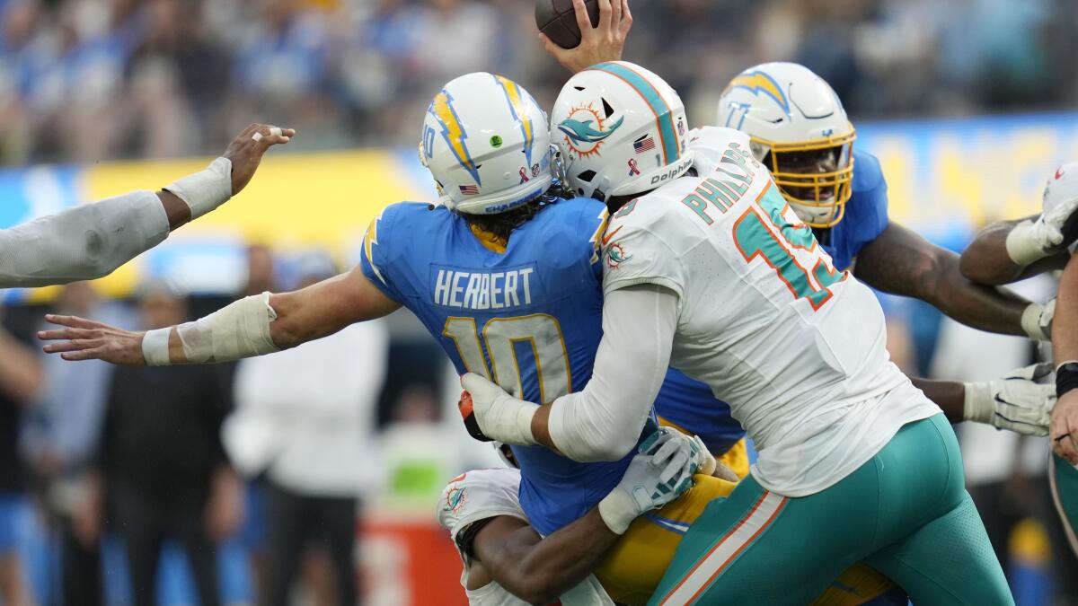 Dolphins' defense hoping to adjust, stop the run after poor performance  against Chargers, National Sports