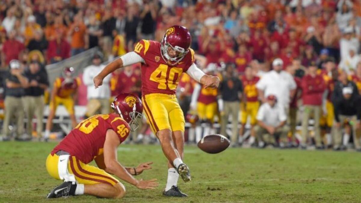 Chase McGrath, USC's hero against Texas, rarely tried field goals