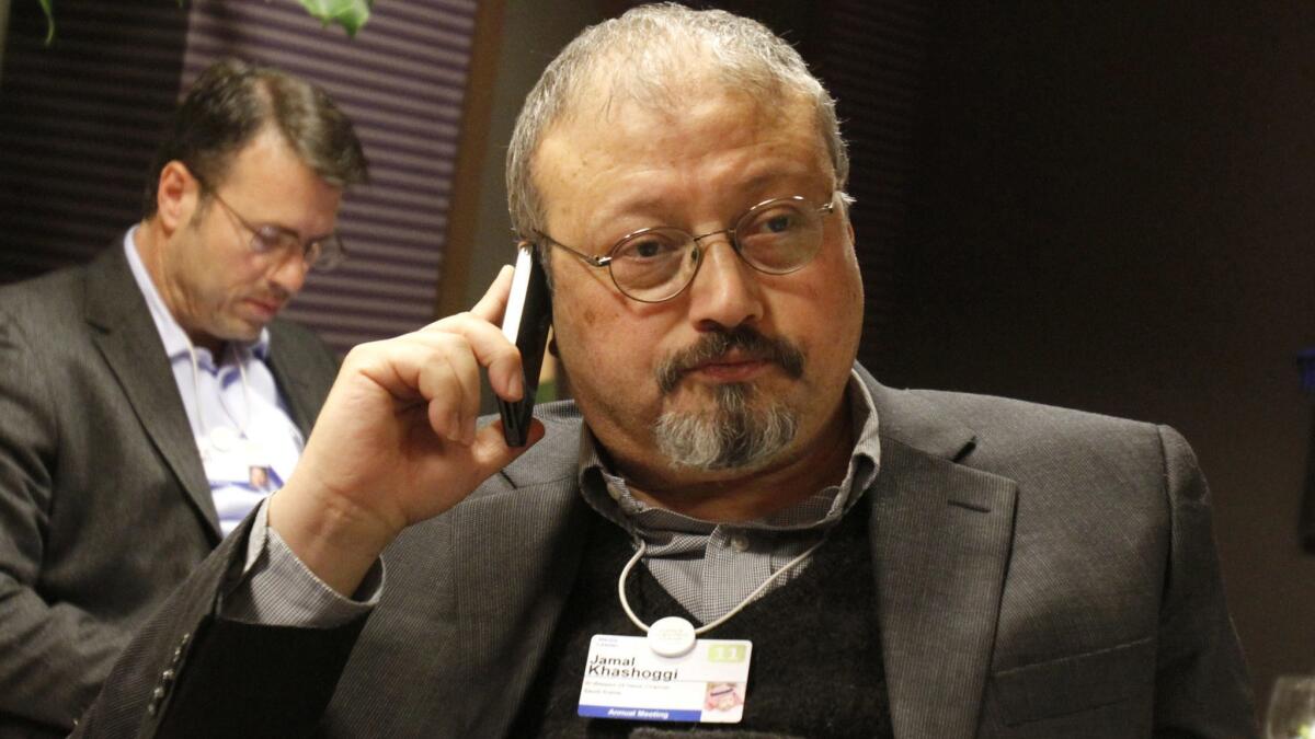 Saudi Arabian journalist and U.S. resident Jamal Khashoggi, shown in 2011, was killed and dismembered in October 2018 at the Saudi Consulate in Istanbul, Turkey.