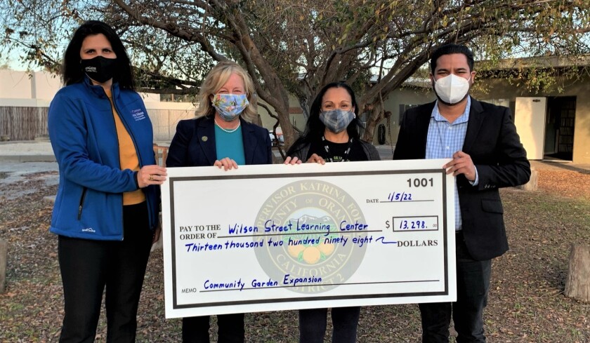 Around Town: Pacific Marine Mammal Center Temporarily Closes Public Yard - Los Angeles Times 2 Supervisor Katrina Foley, second from left, on Wednesday presented $13,298 to Costa Mesa's Wilson Street Learning Center.