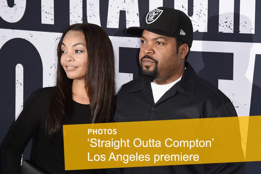 Kimberly Woodruff and Ice Cube hit the red carpet as a pair.