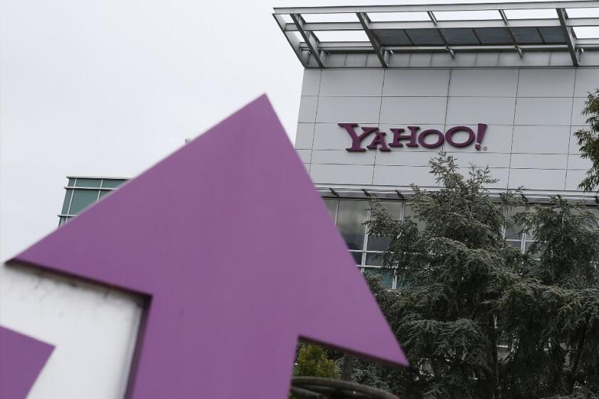 Yahoo will probably shrink its stable of mobile apps to a dozen from about 60 to 70, ditching apps that don¿t have enough users or don¿t fit into Yahoo¿s key focus areas, according to Yahoo Chief Executive Marissa Mayer. Above, Yahoo headquarters in Sunnyvale, Calif.