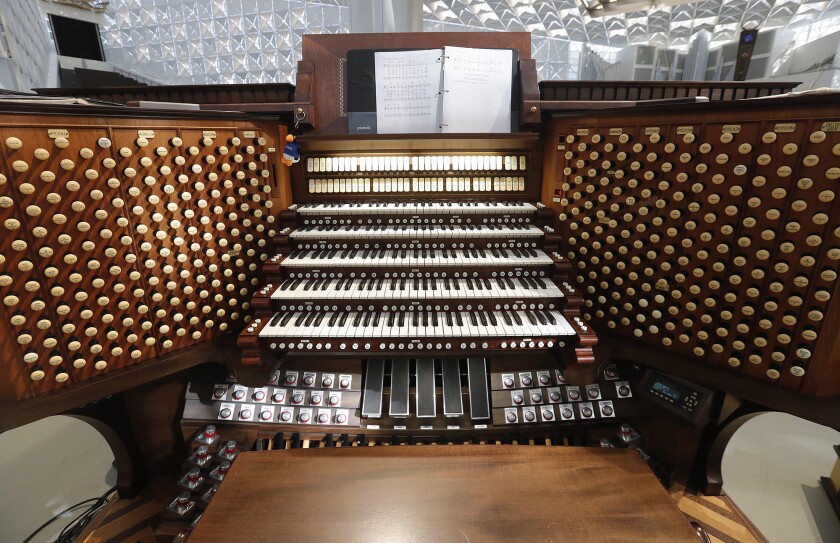 The newly restored Hazel Wright Organ at the Christ Cathedral in Garden Grove.