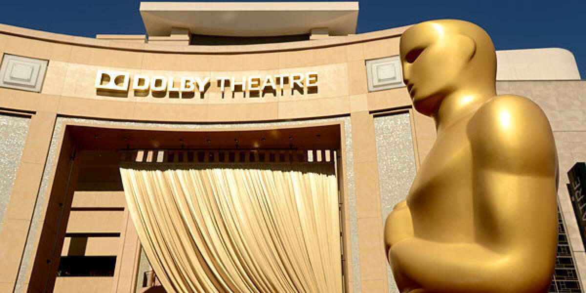 A general view of the Oscars at the Dolby Theatre in Hollywood.