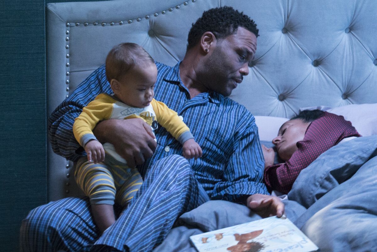 Anthony Anderson and Tracee Ellis Ross in the shelved 2017 "black-ish" episode "Please, Baby, Please."