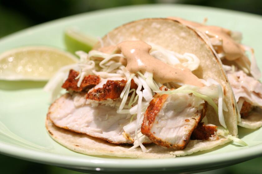Recipe: Achiote-marinated fish tacos