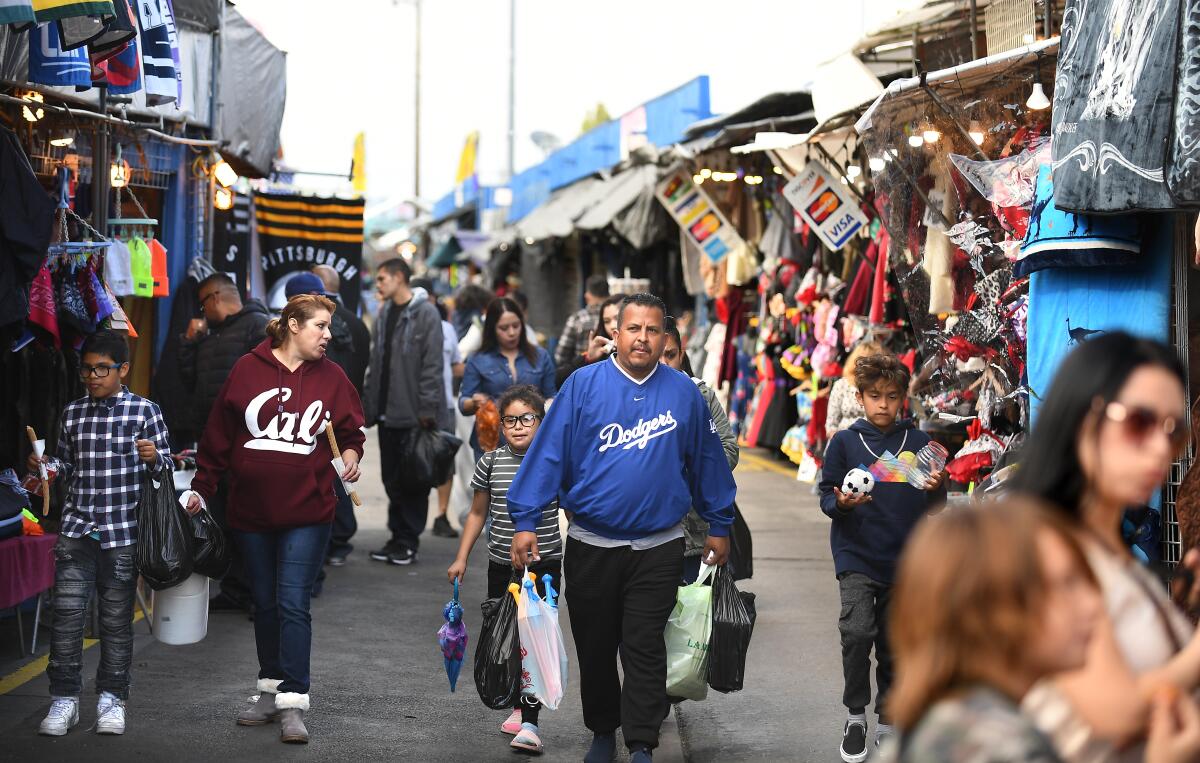 Swap meet in Sate Fe Springs