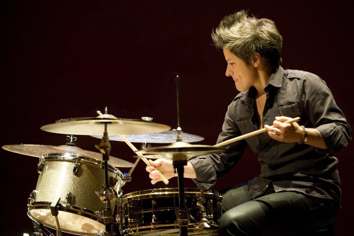 Allison Miller drummed with fire and finesse at her June Athenaeum concert with Parlour Game, the audacious band she co-leads with violinist Jenny Scheinmann.
