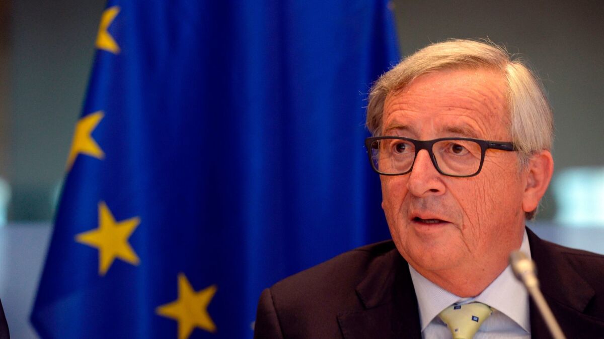 European Commission President Jean-Claude Juncker in Brussels.