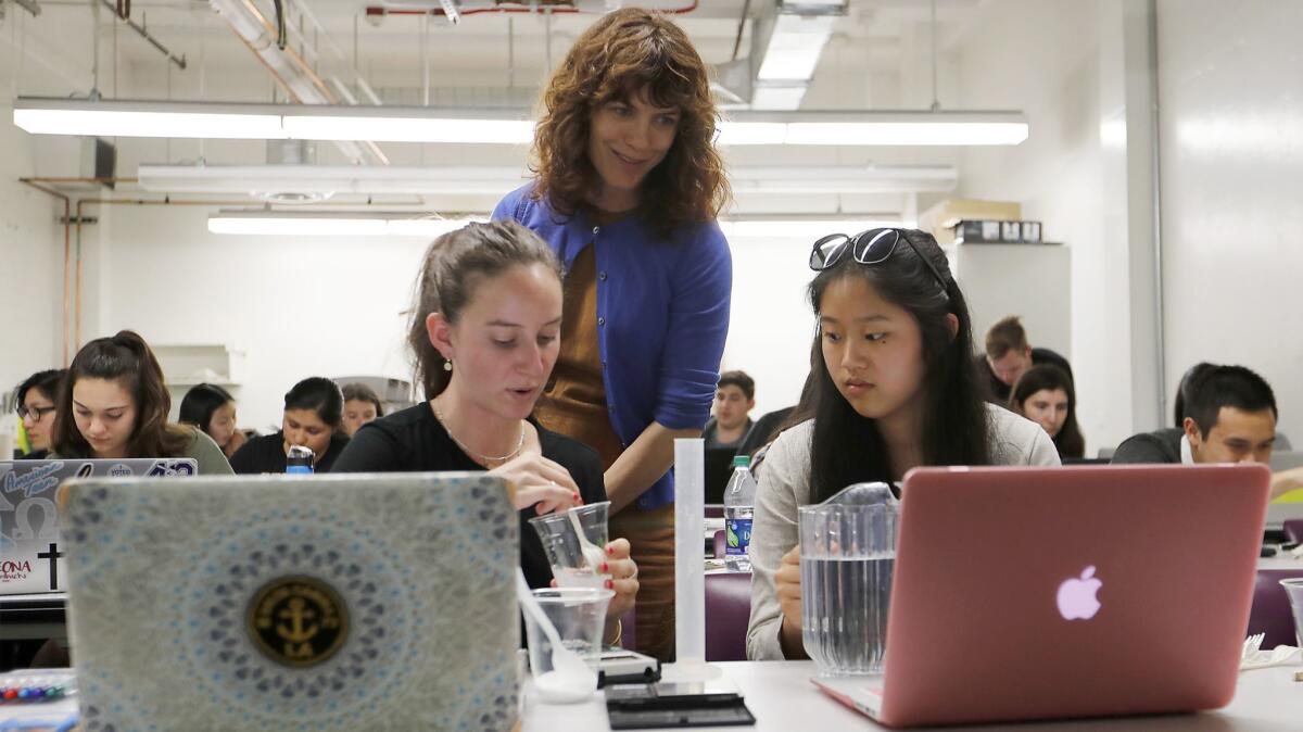 Professor Amy Rowat with her Science & Food students at UCLA.